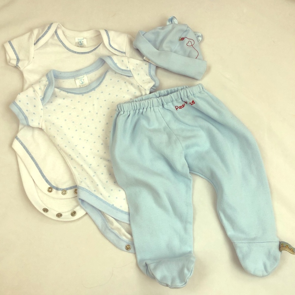 Onesie pants and hat set
